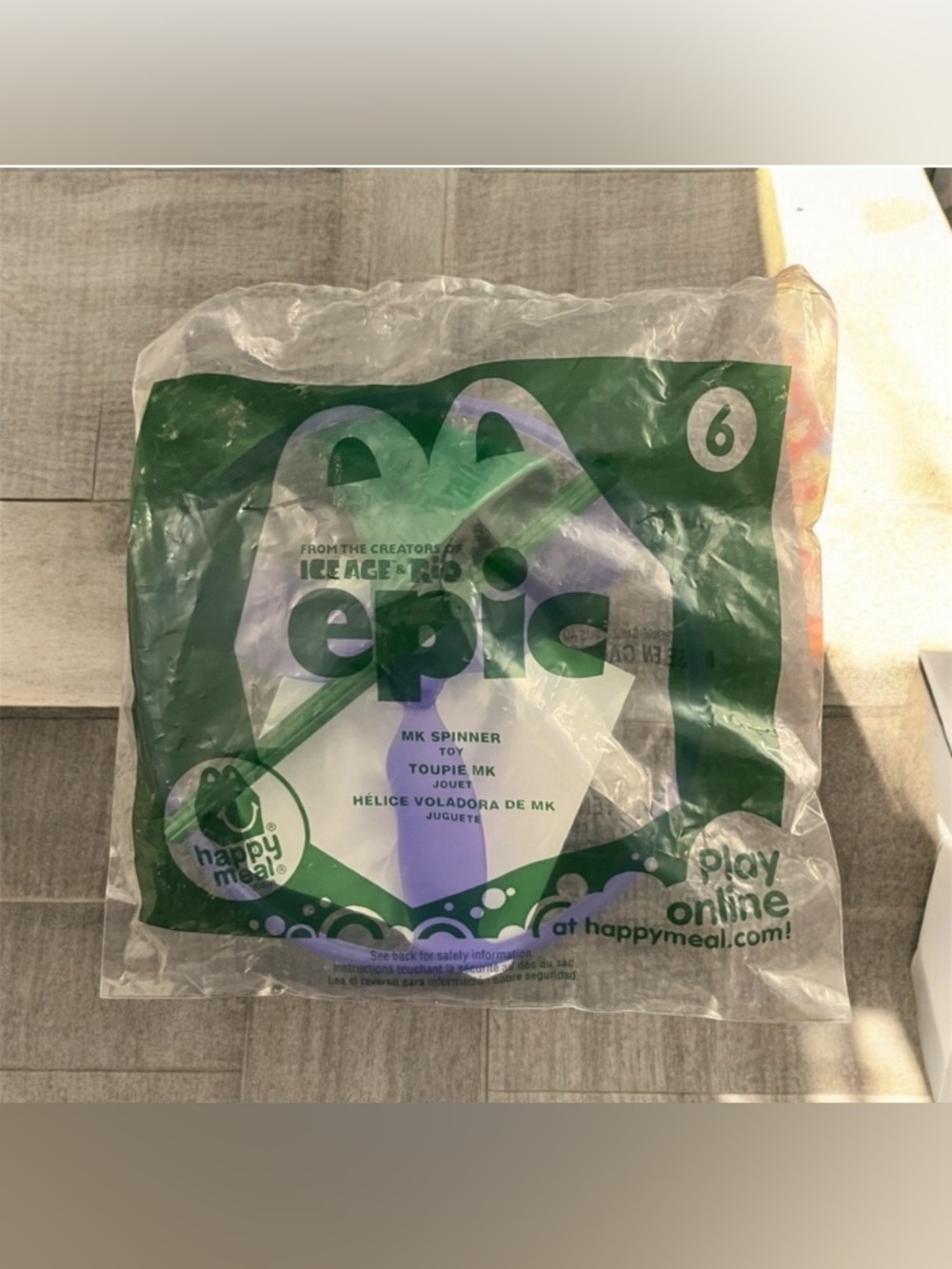 NEW IN BAG McDonald's Happy Meal Ice Age Rio epic MK Spinner 2013 Toy